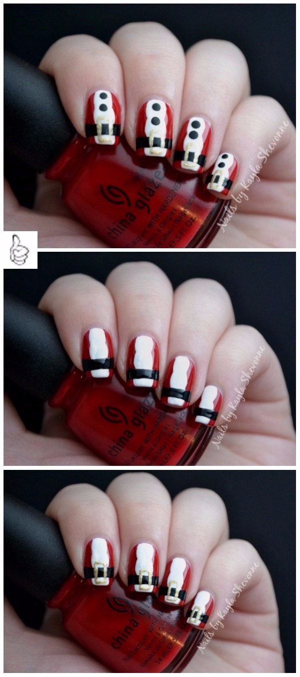 Easy DIY Christmas Nail Art Ideas Tutorials