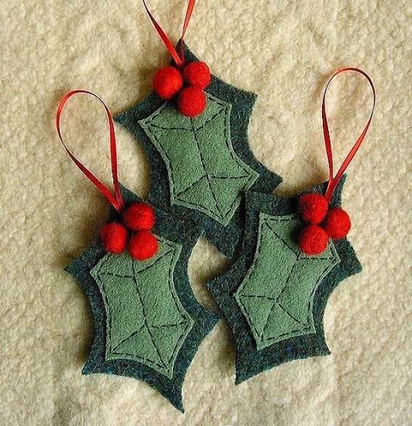 DIY Felt Christmas Ornament Craft Ideas & Tutorials