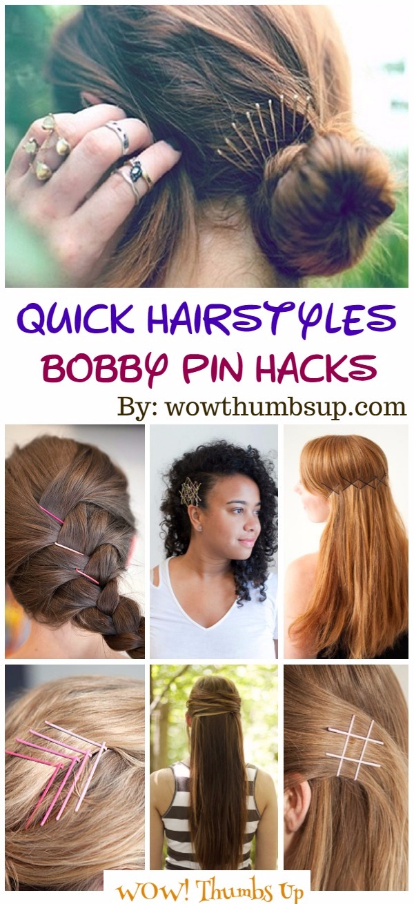 Bobby Pin Hacks Quick Bobby Pin Hairstyles For Busy Morning