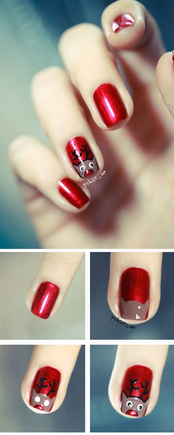 Easy DIY Christmas Nail Art Ideas Tutorials