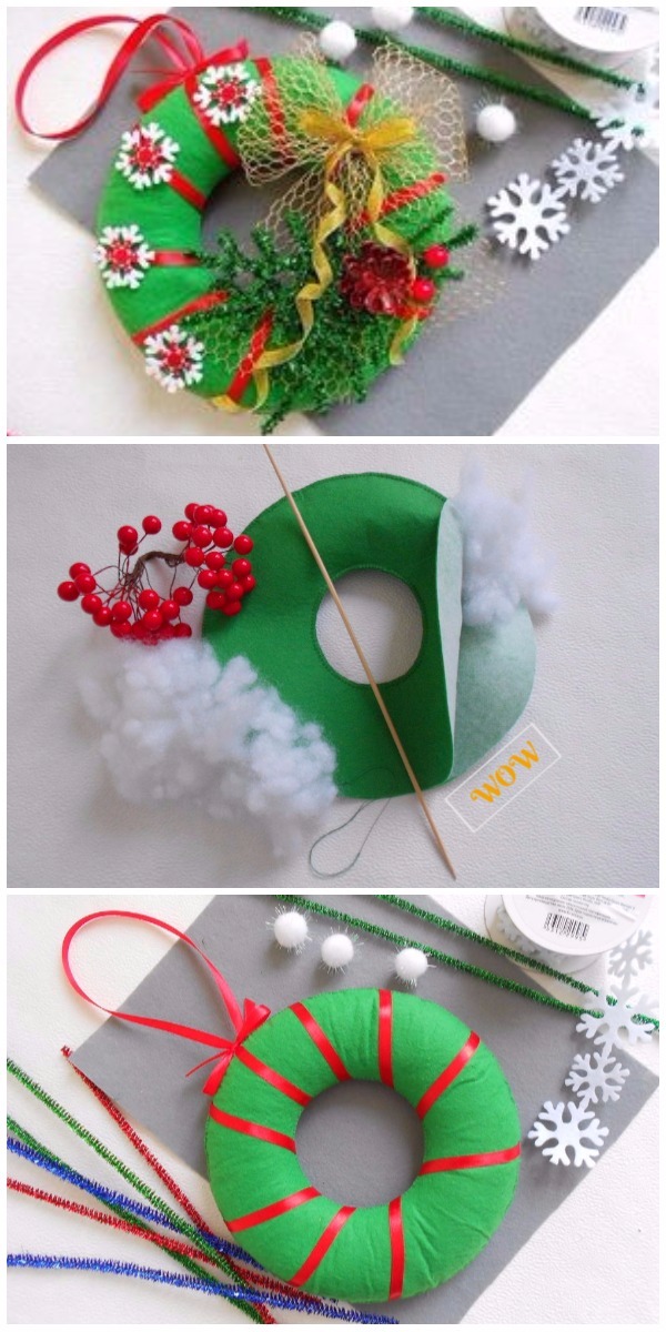 DIY Felt Christmas Ornament Craft Ideas & Tutorials - DIY Felt ...